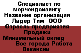 Специалист по мерчендайзингу › Название организации ­ Лидер Тим, ООО › Отрасль предприятия ­ Продажи › Минимальный оклад ­ 12 000 - Все города Работа » Вакансии   . Белгородская обл.,Белгород г.